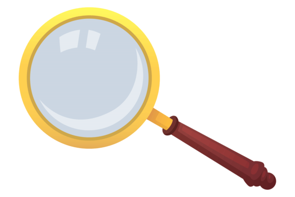Download Magnifying Glass Cartoon Icon. Retro Opt - Premium Resources