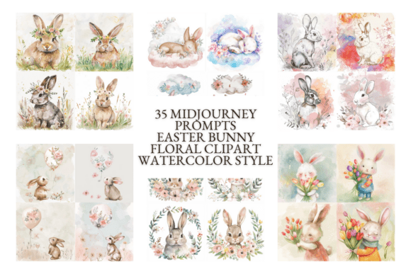 Download 35 Midjourney Prompts – Easter Bunny - Prompt Collection