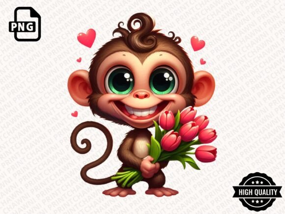 Download Cute Animal with Flowers Clipart PNG - Flowers Collection