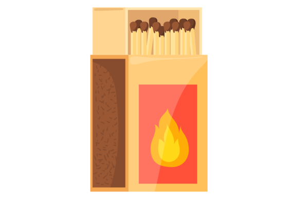 Download Matchbox Cartoon Icon. Open Paper Box Wi - Premium Resources