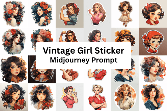 Download Ai Prompt for Vintage Girl Sticker - Prompt Collection