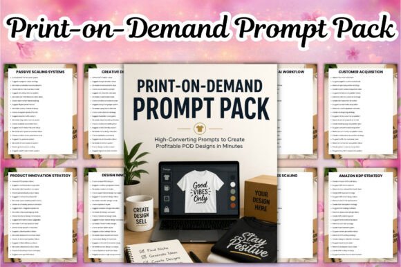 Download Print-on-Demand Prompt Pack - Prompt Collection