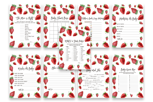 Download Strawberry Baby Shower Games - Game Collection