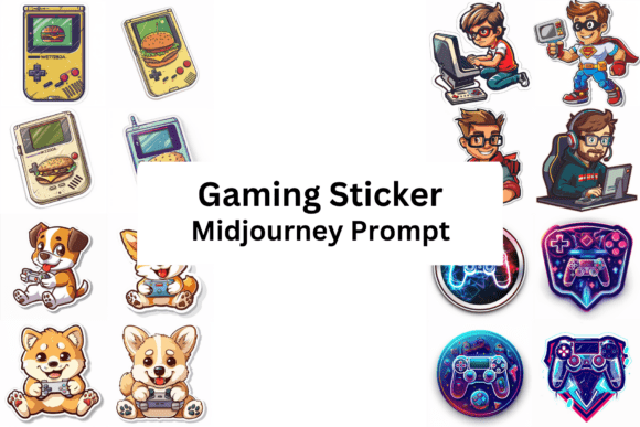 Download Prompt for Gaming Sticker - Prompt Collection