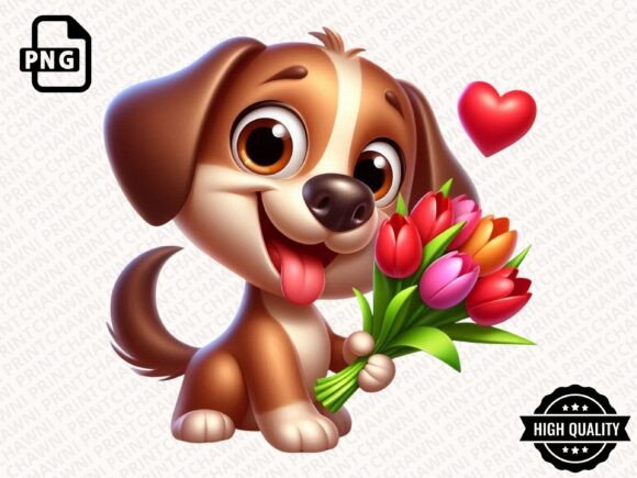 Download Cute Animal with Flowers Clipart PNG - Flowers Collection